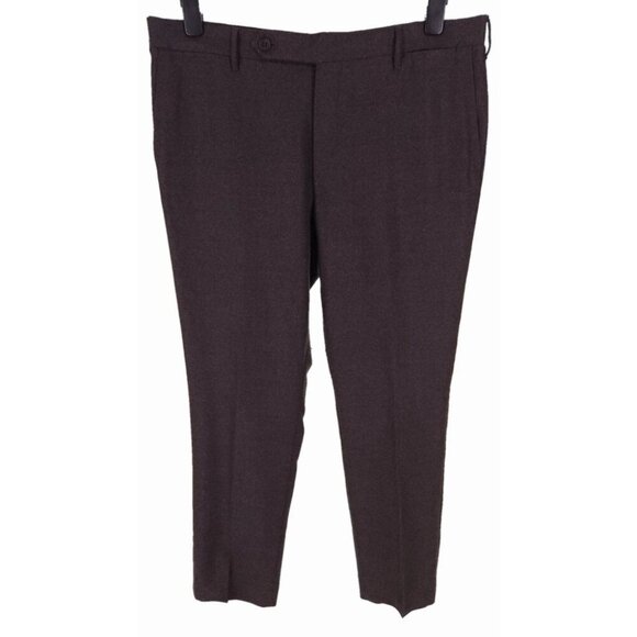 Vassi Couture Handmade Loro Piana Sweet Felt Wool Pants 36 L Sartorial $850 - Picture 2 of 8